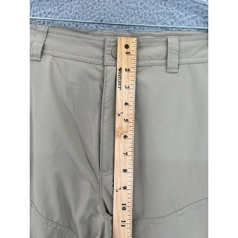 THE NORTH FACE Cargo Convertible Pants Mens 38x32 Tan‎ Soft Nylon Hiking Outdoor